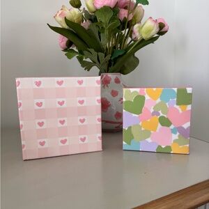 Hand-Painted Acrylic Pastel Hearts BY ME!